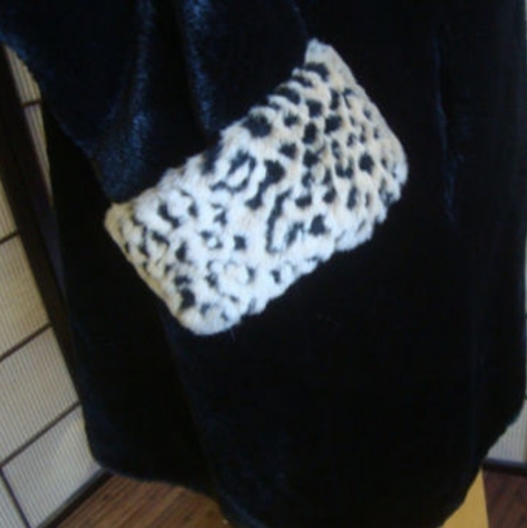 NEW FAUX FUR COAT WITH LEOPARD ANIMAL PRINT SIZE MEDIUM - Picture 4 of 13